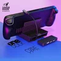 Skull & Co. Core Base 2 IN 1 Expand Stand For ROG Ally/Xbox Ally/Steam Deck OLED/ROG Ally X Dock USB C Hub Portable Station