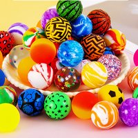 12 Pcs 32mm Fun Soft Bouncy Balls Decompression Toy Boys And Girls Party Favor Giveaway Gifts Piñata Fillers Toy Carnival Prizes