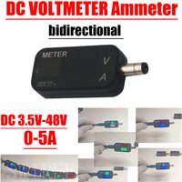 240W 48V 5A DC bidirectional Voltmeter Ammeter dual display LED digital Voltage Current meter 5V 12V 15V 24V 36V 5525 5521