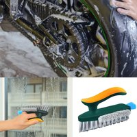 Motorcycle Wheel Crevice Brush Floor Crevice Brush Scraping Brush Integrated Household Corner Crevice Toilet Cleaning Brush