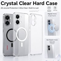 Luxury Ultrathin Hardened PC Clear Case For Xiaomi Poco X8 Pro Max Redmi Turbo 5 4 Max Pro Magnetic Cover Shockproof Hard Shell