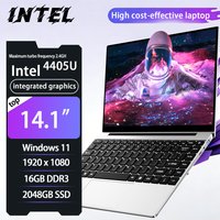 2026 NAIWO 14.1" Ultra Slim Laptop Intel 4405U IPS Office Computer 16GB DDR3 1TB 2TB SSD Study Laptop M.2 Windows 11 Notebook PC