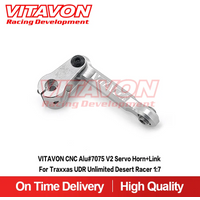 VITAVON CNC Alu#7075 V2 Servo Horn+Link For Traxxas UDR Unlimited Desert Racer 1:7