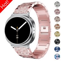 Luxury Diamond Women Bracelet for Samsung Galaxy Watch 8 40/44mm 8Classic 46mm Metal Strap Band for Galaxy Watch Ultra 47mm Belt