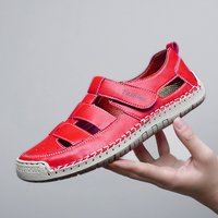 Summer Couple Sandals Genuine Leather Casual Outdoor Beach Shoes Roman Unisex