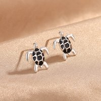 Buyee 925 Sterling Silver Female Stud Earring Elegant Turtle Earring for Women Fashion Fine Jewelry Earring Gift
