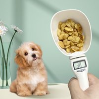 Digital Display Pet Food Scale LCD Electronic Precision Weighing Spoon Measuring Tool for Dog Cat Feeding Kitchen Scale
