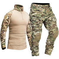 Men Tactical Uniform Camo Multicam Soldier Sniper Hunting Clothes Training Suit Combat Shirts Cargo Pants Climbing Sets CS Men