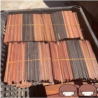 5Pcs African Blackwood Zambian Red Sandalwood Bookmark Blanks 160x30x3mm Mixed Exotic Hardwood Sheets for DIY Craft