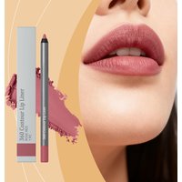 Rose red lip liner pencil with a smooth touch, evenly applies to shape a three-dimensional lip, matte texture for a full lip loo