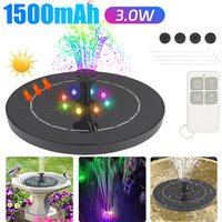 Solar Floating Fountain Bird Baths Water Fountain Outdoor Solar Panel Water Pump Pool Pond Floating Decoration Garden Waterfall