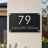 Modern Personalized Custom Laser Cut Acrylic House Number Sign For OutDoor Address Plaque Family Name Plate Door Wall Signs Gift