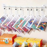 8PCS Zipper Mesh Bags 3 Sizes Waterproof Clear Travel Bags Office Supplies Document Bags with Zipper for Organizing And Storage