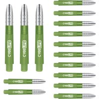 CyeeLife 35mm Transparent Alunium-Plastic Dart Shafts 15Packs(5 Sets) Professional Competition Dart shaft