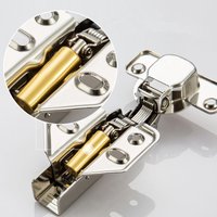 Soft Closing Concealed Hinges: Full Overlay Face Frame Mount for Quiet, Smooth Cabinet Doors - Complete Kit with Screws 2/10 PCS