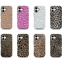 Luxury Leopard Print Phone Case for iPhone 17 16e 16 15 14 13 12 11 X XS XR XSMAX 7 8 Air Pro Max Plus Luxury Double-layer