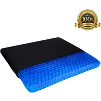 3D Breathable Chair Sitter Latex Silicone Gel Cushion Honeycomb Summer Ice Cool car Cushion Orthopedic Seat Pad Drop shiping
