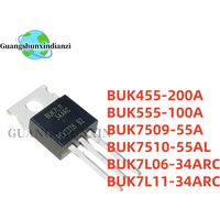10PCS 100% NEW BUK7L11 BUK7L11-34ARC BUK7L06 BUK7L06-34ARC BUK7510-55AL BUK7509-55A BUK555-100A BUK455-200A TO-220