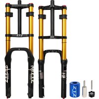 AliExpress ZTZ 20/26 inch 4.0 Fat Tire Bike Air Suspension Fork - 180mm Travel, 135mm Hub Spacing, QR 9mm, Double Crown Shock Absorber Fork