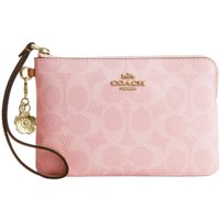 COACH Artificial Leather Clutch Mini Women's Dust Pink CEF72-IMPO