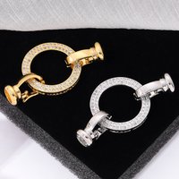 Juya 18K Gold Silver Plated Decorative Connector Fastener Closure Hook Clasps Accessories For DIY Needlework Bead Jewelry Making