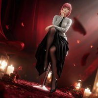 25cm Chainsaw Man Makima Anime Game Figure Denji Power Action Figure Reze/Aki Hayakawa Bunny Girl Figurine Model Doll Toys Gifts
