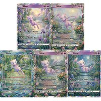 5Pcs Pokemon Cards Mew Monet Impressionist Art Rare Holo PTCG Cards English Game Collection Flash Cards Anime Toys Pokemon Gift