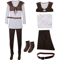 Shrek Cosplay Costume Mens Costume Shirt Vest Pants Full Set Halloween Outfit