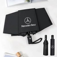 12 Bone Automatic Umbrella UV Resistant Sunshade Car Emblem Umbrella For Mercedes Benz AMG W204 W205 W203 W211 W212 W213 W201