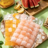 Disposable Transparent Ice Bag Freezer Ice Cube Bag Self-sealing Ice Cube Tray Mold Summer DIY Drinking Ice Cube Tray Mold Tool
