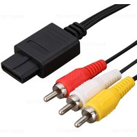 1.8m AV Audio Cable Game Composite 3 RCA Copper for Nintendo 64/N64/GameCube/SNES Console Wire AV Cable for Switch Accessories