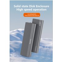 Blueendless Dual Protocol M2 SSD Case NVME Enclosure M.2 to USB Type C 3.1 SSD Adapter for NVME+NGFF SSD Disk Box M.2 SSD Case