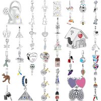 2026 Hot Selling 925 Silver House,Snowman Beads,Chili Bee Pendant, Fit Original Bracelet, DIY Accessories,Exquisite Jewelry