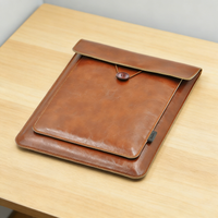 2 Pockets For Accessory 13/14/15/16 Inch Laptop Bag Cover PU Sleeve Case For MacBook Pro Air 13.3 13.6 MateBook 14 XPS 13 15