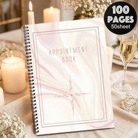 A5 Salon Appointment Book,Appointment Planner for Hair Stylist,Everyday Schedule Organizer for Nail & Pets Grooming Appointment