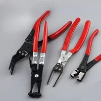 1/4PC Fuel Line Clip Pipe Pliers Set Car Hose Clamp Remover Angled Tube Bundle Removal Tool Auto Repair Equipment