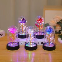 1pc LED Rose Flower Night Light, Room Tabletop Decor Flower Lights, for Christmas, Valentine'S Day, Mother'S Day And Lovers Gift
