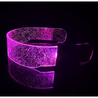 Led colorful luminous glitter glasses party glasses bar technology LED music festival science fiction glasses bar cheer cool mus
