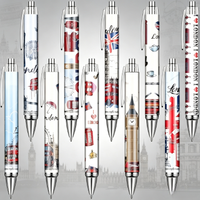 10/18 Pcs British Designed London Ballpoint Pens, Black Ink, Creative Gifts for Reading, Parties and Birthdays, Back to School