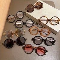 2pcs-Men Women Fashion Round Glasses Vintage Sun Glasses High Quality