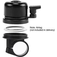 Bicycle Bell For Airtag Holder 22-25mm Anti-Theft Bracket Hidden Air Tags In Bell Classic Style Clear Sound Bicycle Accessories