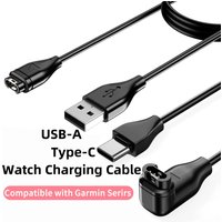 USB/Type-C Watch Charger Cord Magnetic Charging Cable for Garmin Fenix 7/6/5 X S Instinct 2S Venu 2 Plus EPIX forerunner 965
