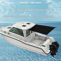 T-Top NO Stand Boat Shade Stern Shade Extension Kit Stainless Still Boat-Cover Shade Top Canopy Water Sun Proof UV Protection