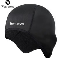 WEST BIKING Winter Cycling Cap Windproof Thermal Ski Helmet Liner Running Skiing Motorcycle Hat Men Women MTB Cycling Headwear