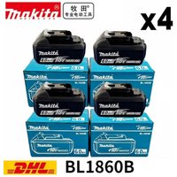 Original Makita BL1860 18V 6000mAh Lithium Ion Battery LXT Replacement Rechargeable Long Runtime LED Indicator Woodworking Pro