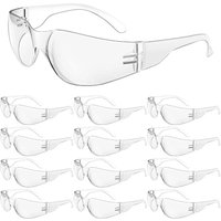 Clear Safety Glasses Anti-Fog Protective Eyewear For Men Women Scratch Impact Resistant Eye Black Protection For Work Lab(10pcs)