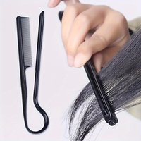 Hair Styling V-comb Messy Hair Finishing Comb Straightening Splint Comb Hair Tool Straightening Clip Hairdressing V-seam Comb