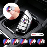 For BMW M X3 X5 E46 E90 E60 F10 F30 E39 E36 F20 E87 E92 M5 11/14mm 3D Car Remote Key Shell Emblem Sticker Decoration Accessories