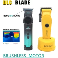 Professionelle Männer Haarschneidemaschine Trimmer DLC Klinge Bürstenlosen Motor Für Friseur Haarschnitt Maschine VGR V-946, JUCAI MINICANDY JC06