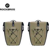ROCKBROS Road Bicycle Tail Seat Long Travel Double Side Bike Bag Waterproof 25L Bike Rack Bag Twin Pack CombinationMountain